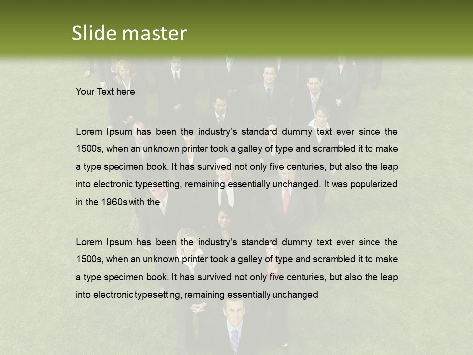 Staff Businessman Company PowerPoint Template