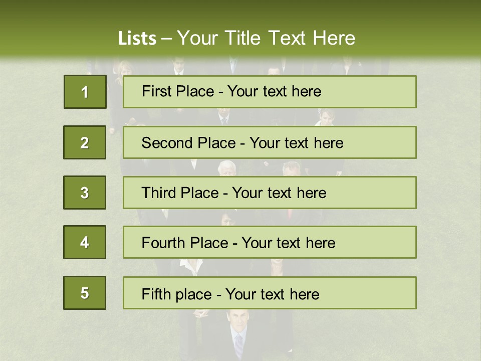 Staff Businessman Company PowerPoint Template