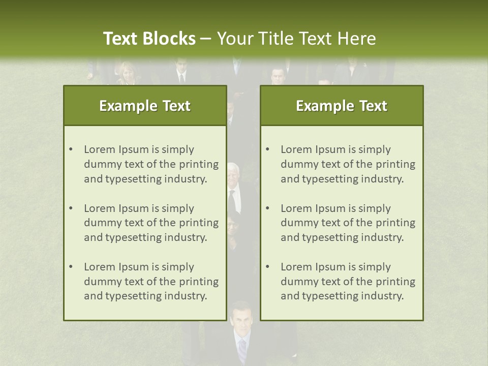 Staff Businessman Company PowerPoint Template
