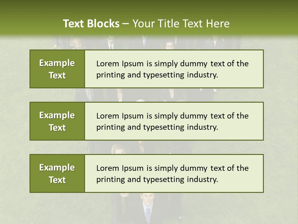 Staff Businessman Company PowerPoint Template
