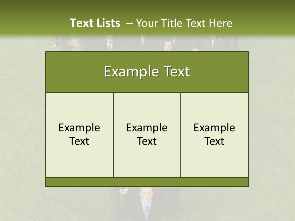 Staff Businessman Company PowerPoint Template