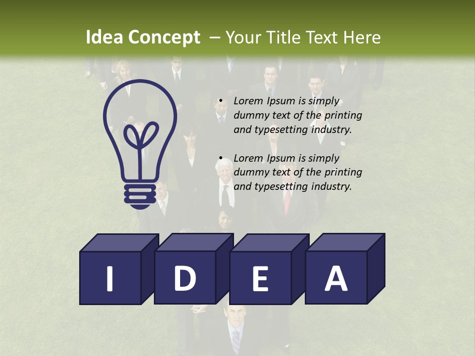 Staff Businessman Company PowerPoint Template