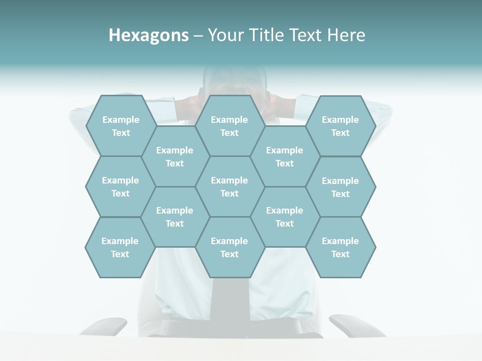 Indoors Front View Men PowerPoint Template