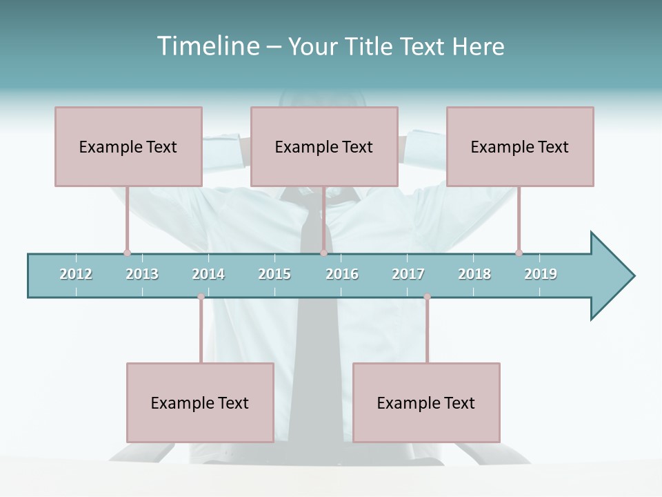 Indoors Front View Men PowerPoint Template