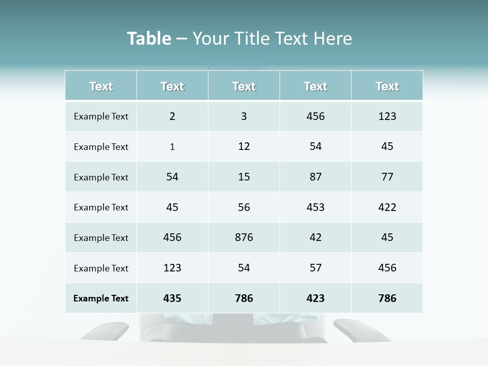 Indoors Front View Men PowerPoint Template