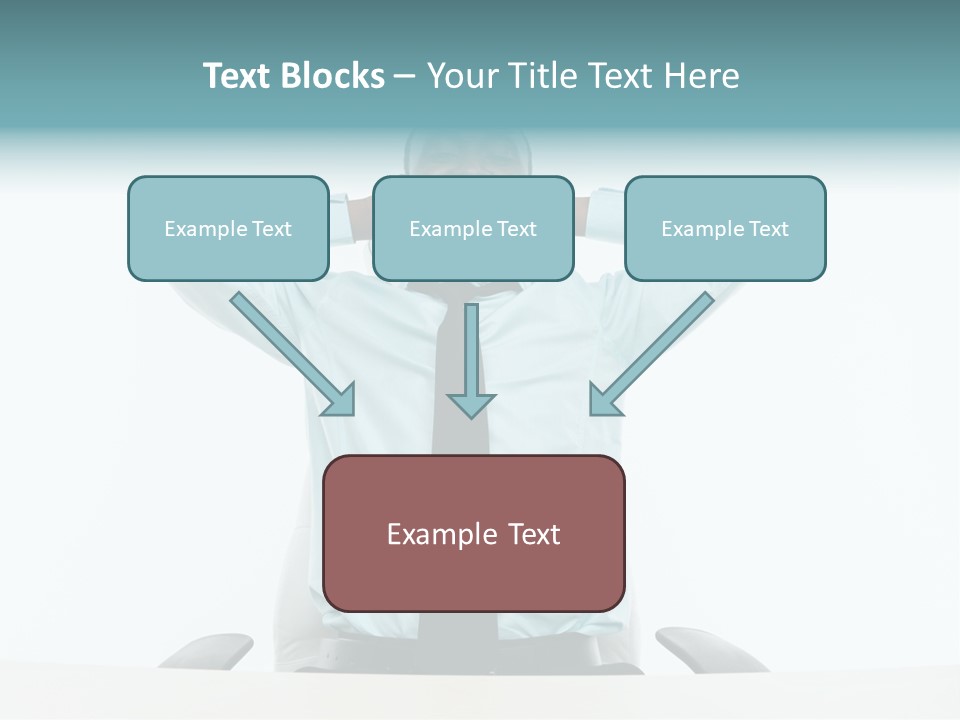 Indoors Front View Men PowerPoint Template