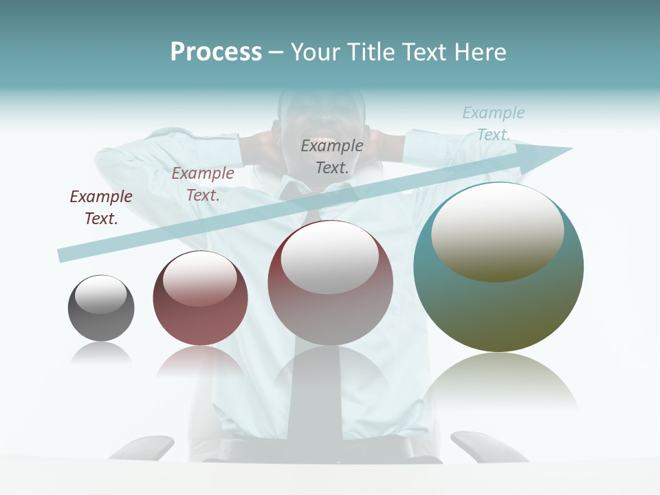 Indoors Front View Men PowerPoint Template