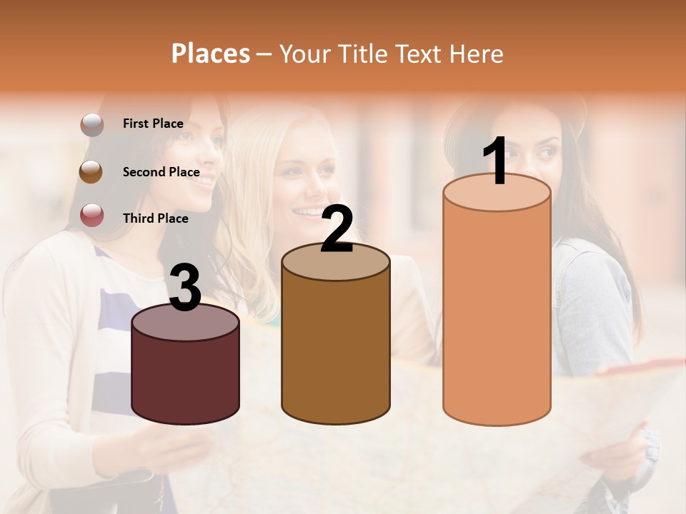 Tourist Street Visitors PowerPoint Template