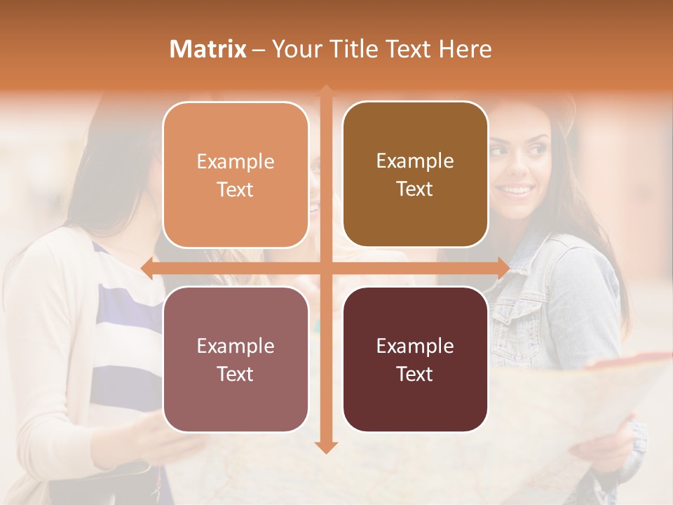 Tourist Street Visitors PowerPoint Template