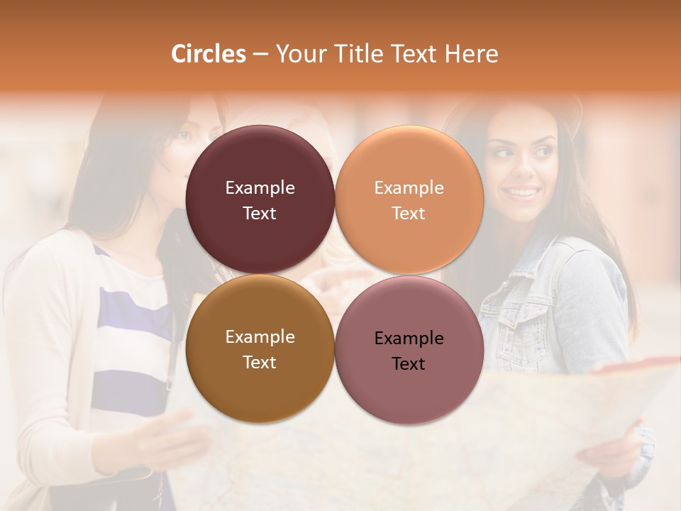 Tourist Street Visitors PowerPoint Template