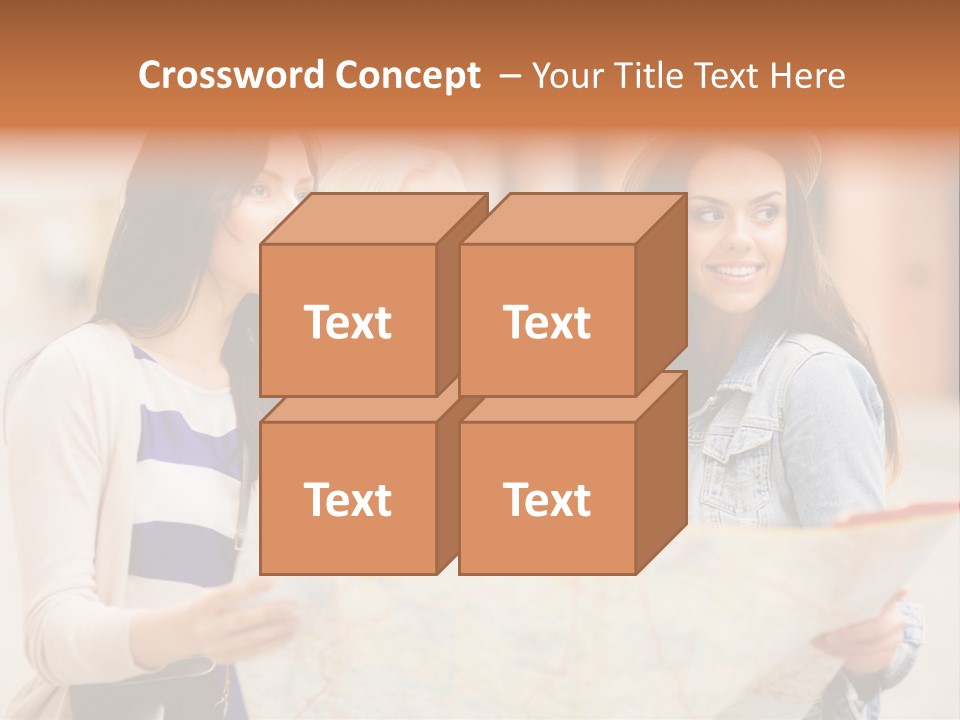 Tourist Street Visitors PowerPoint Template