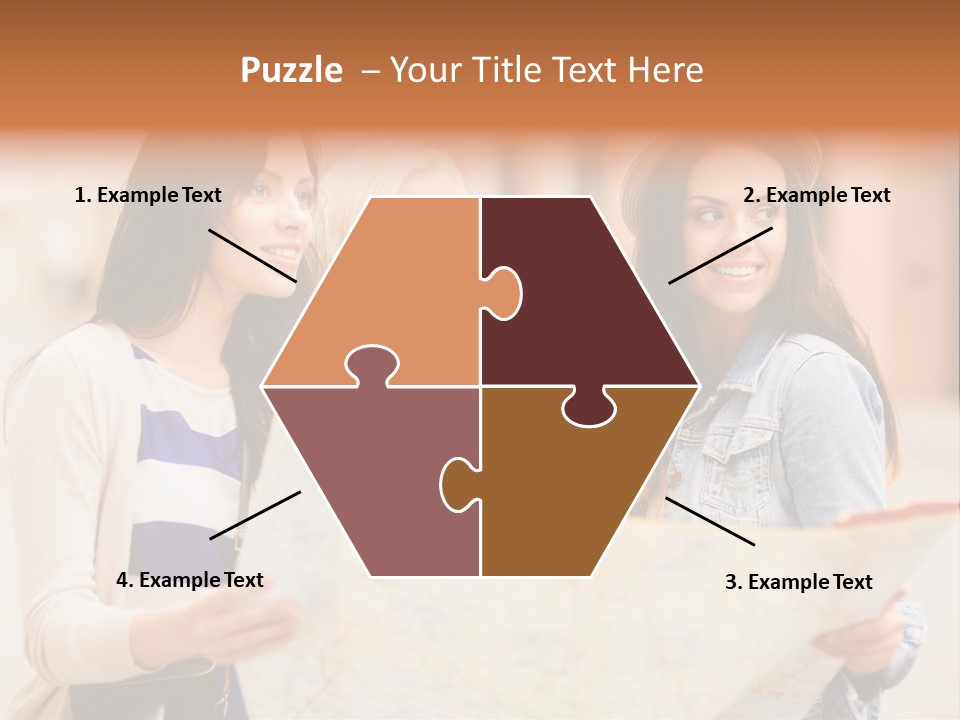 Tourist Street Visitors PowerPoint Template