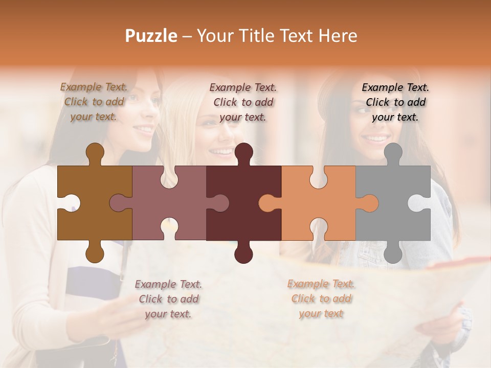 Tourist Street Visitors PowerPoint Template