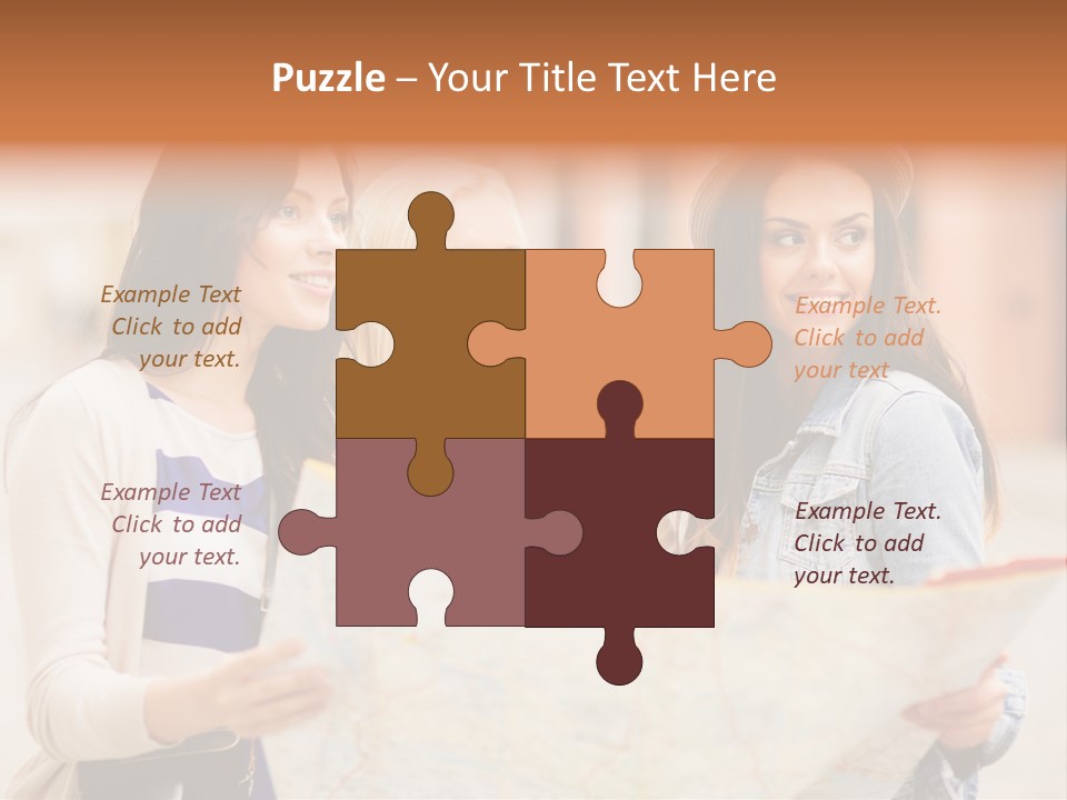 Tourist Street Visitors PowerPoint Template