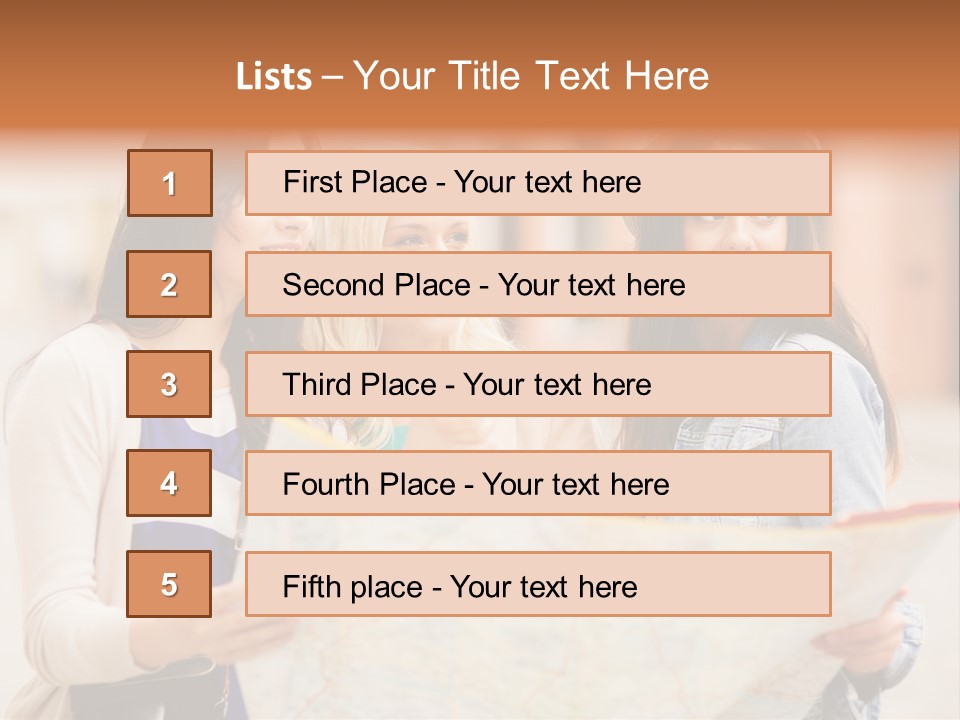 Tourist Street Visitors PowerPoint Template