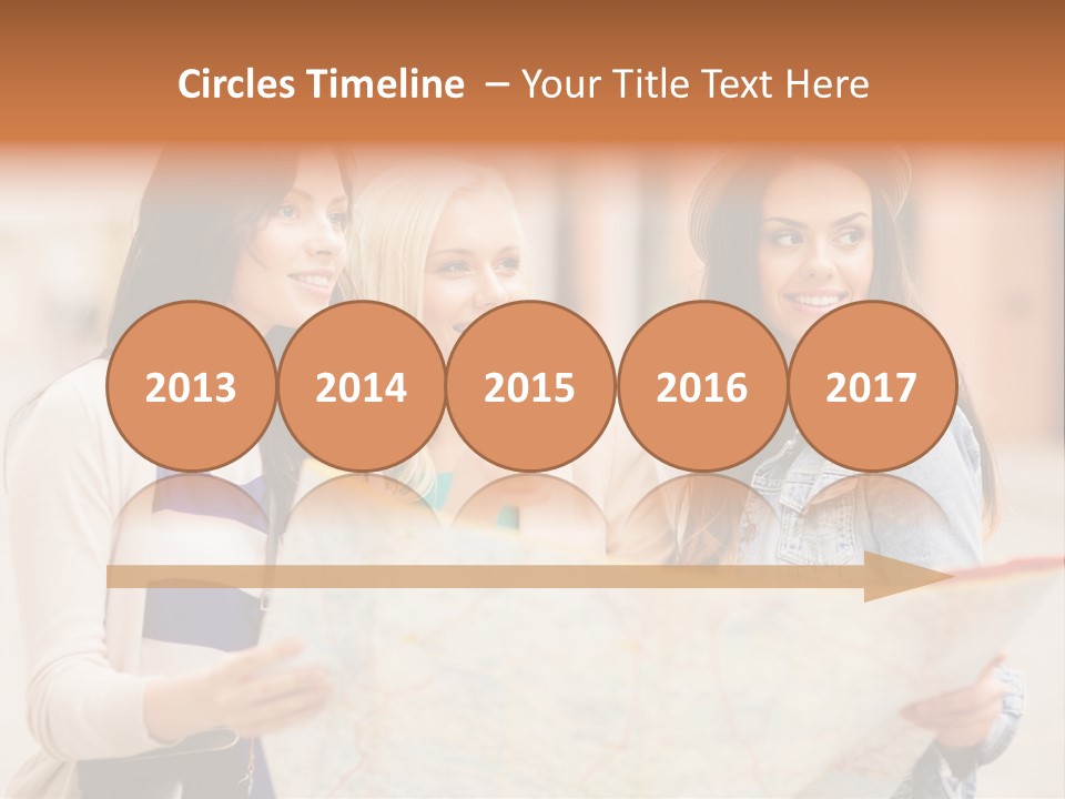 Tourist Street Visitors PowerPoint Template