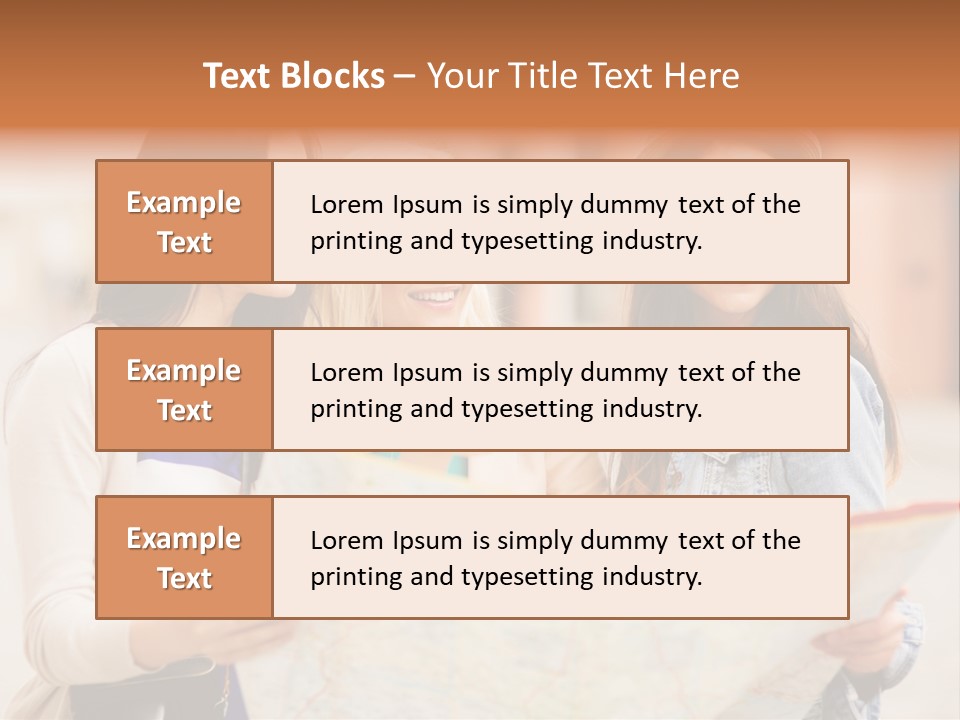 Tourist Street Visitors PowerPoint Template