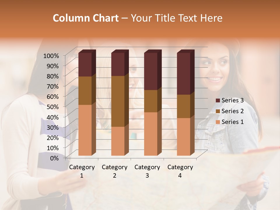 Tourist Street Visitors PowerPoint Template