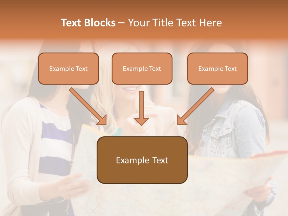 Tourist Street Visitors PowerPoint Template