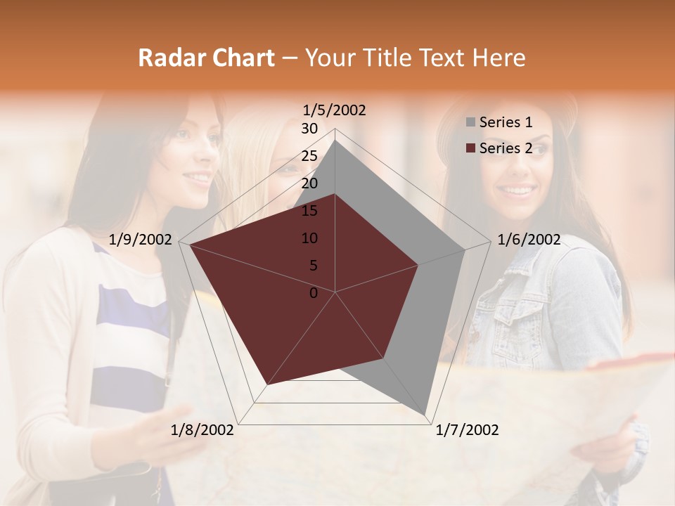 Tourist Street Visitors PowerPoint Template
