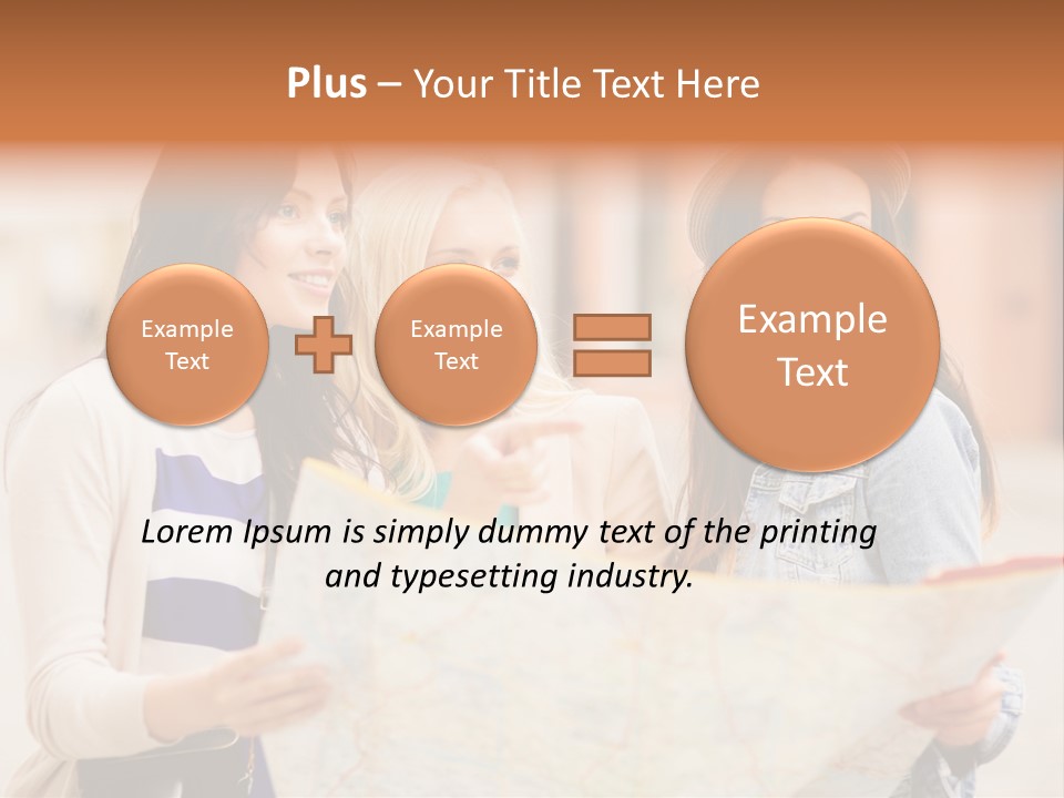 Tourist Street Visitors PowerPoint Template