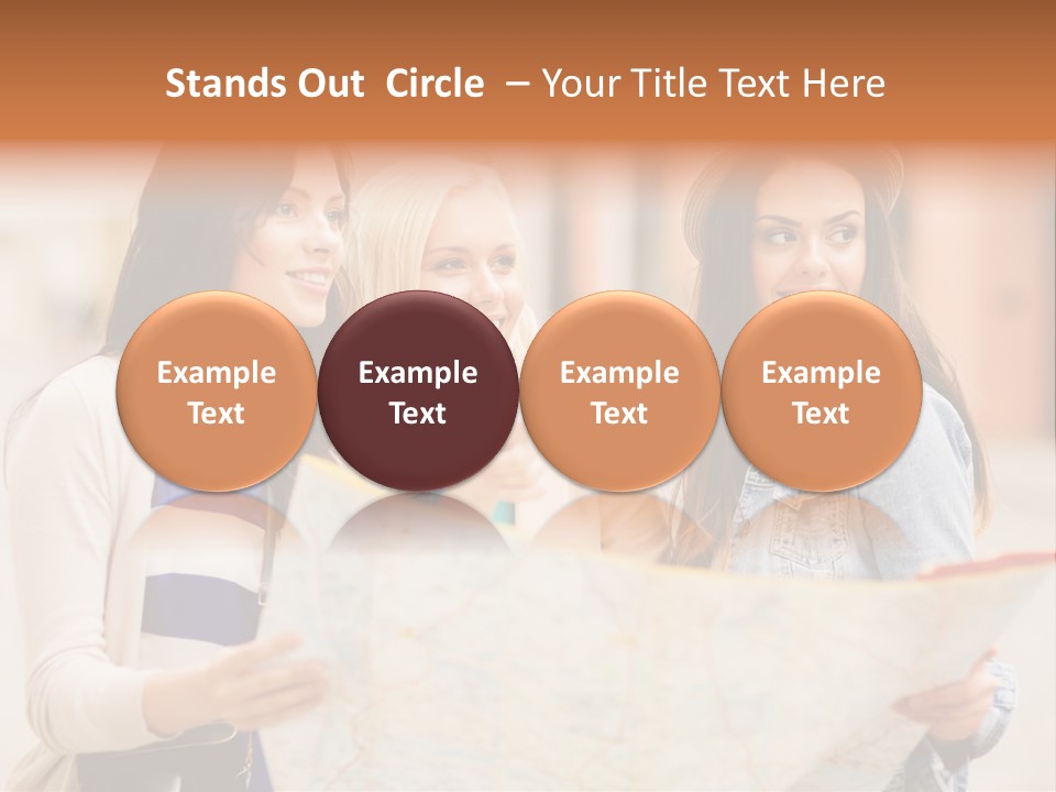 Tourist Street Visitors PowerPoint Template