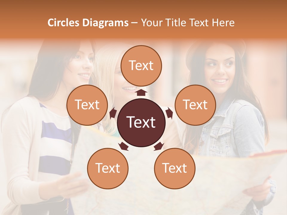 Tourist Street Visitors PowerPoint Template