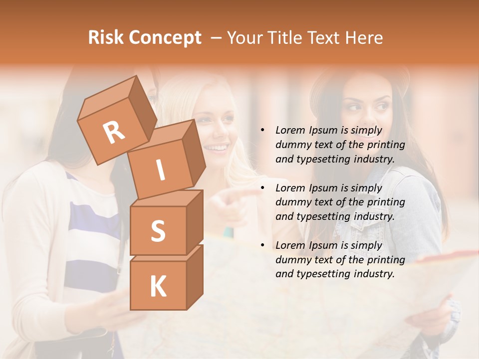 Tourist Street Visitors PowerPoint Template