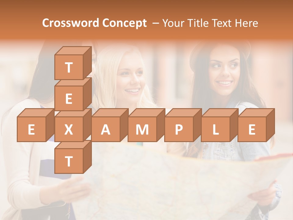 Tourist Street Visitors PowerPoint Template