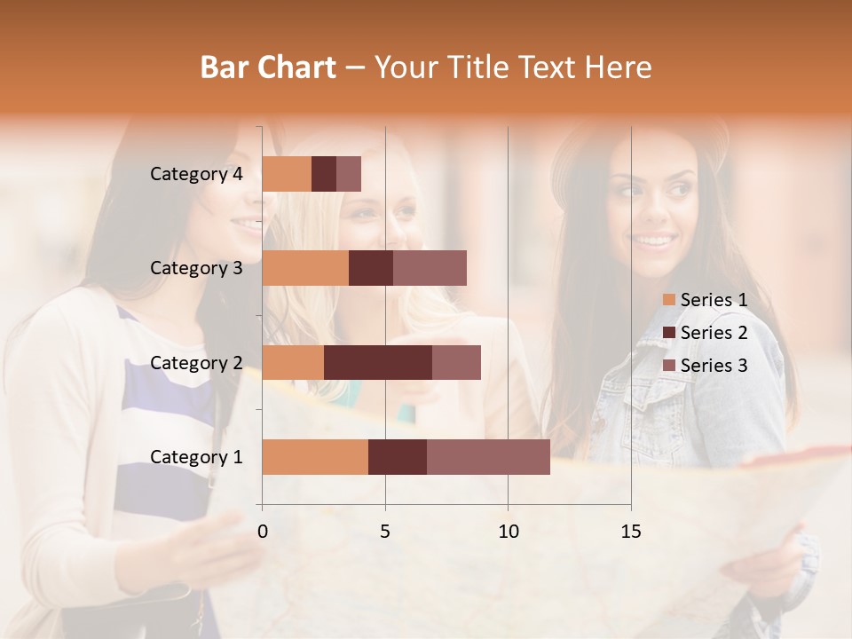 Tourist Street Visitors PowerPoint Template