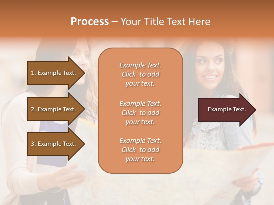Tourist Street Visitors PowerPoint Template