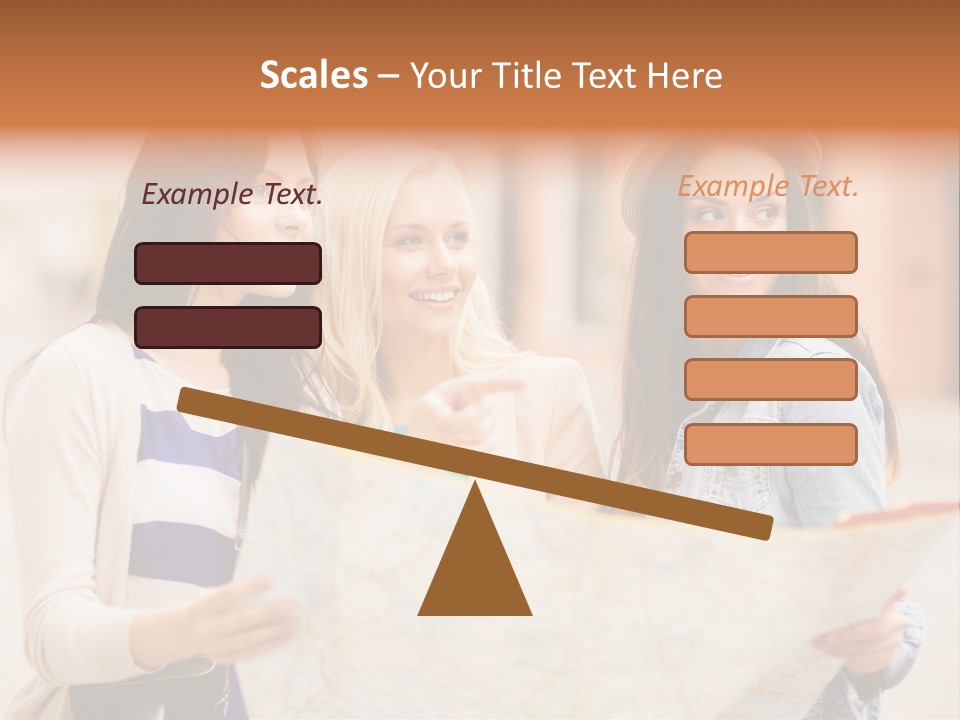 Tourist Street Visitors PowerPoint Template