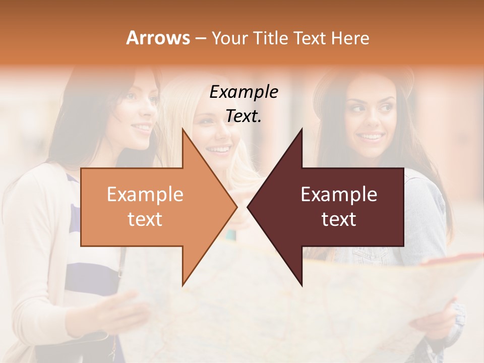 Tourist Street Visitors PowerPoint Template