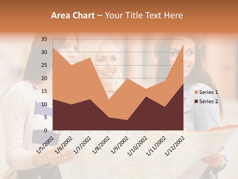 Tourist Street Visitors PowerPoint Template