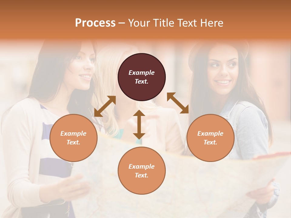 Tourist Street Visitors PowerPoint Template