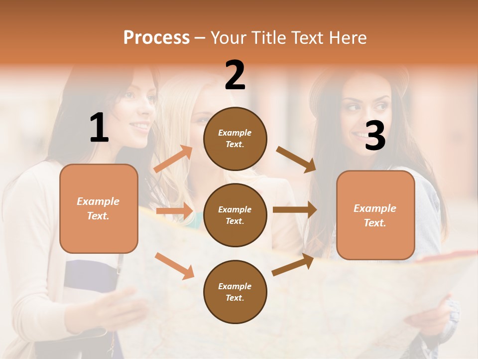 Tourist Street Visitors PowerPoint Template