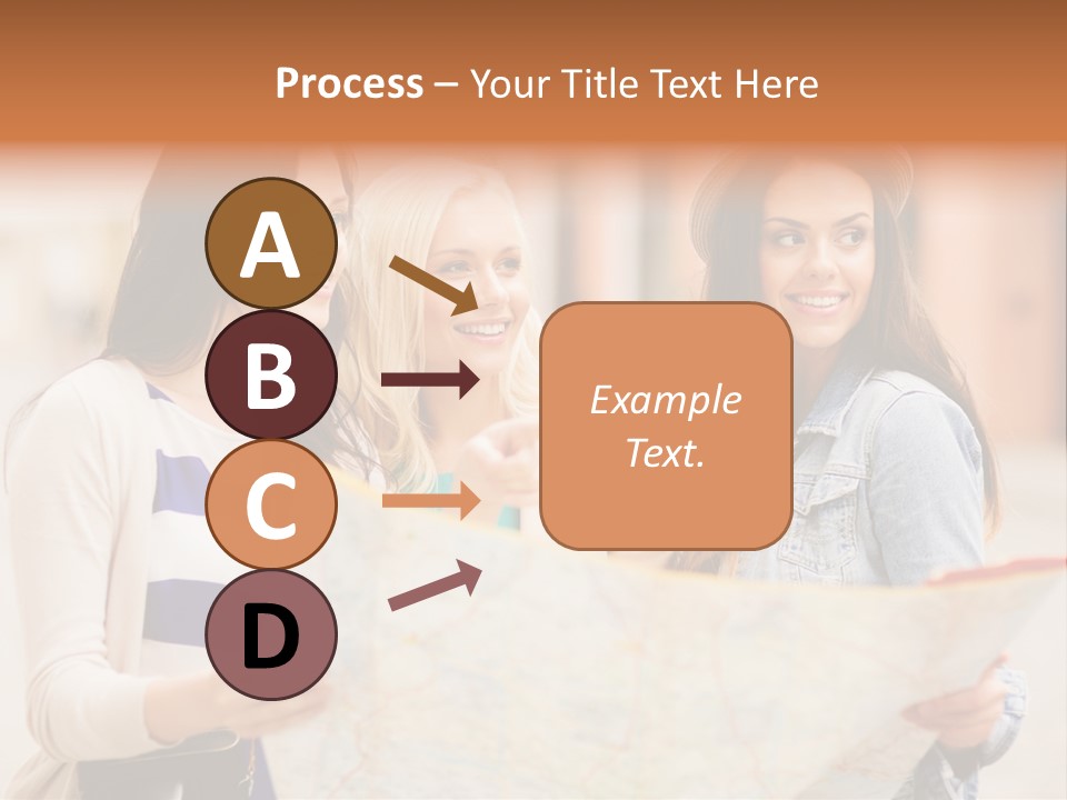 Tourist Street Visitors PowerPoint Template