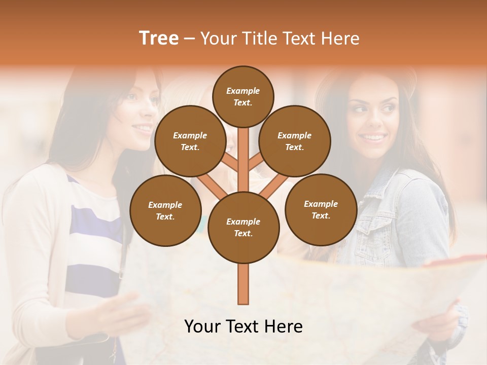 Tourist Street Visitors PowerPoint Template