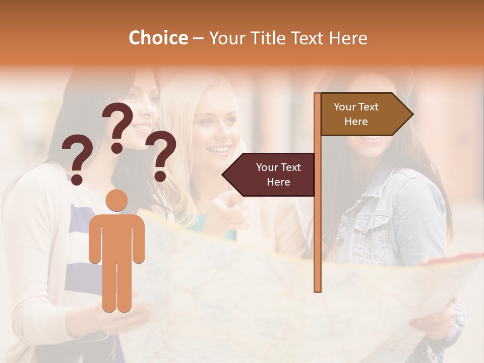 Tourist Street Visitors PowerPoint Template