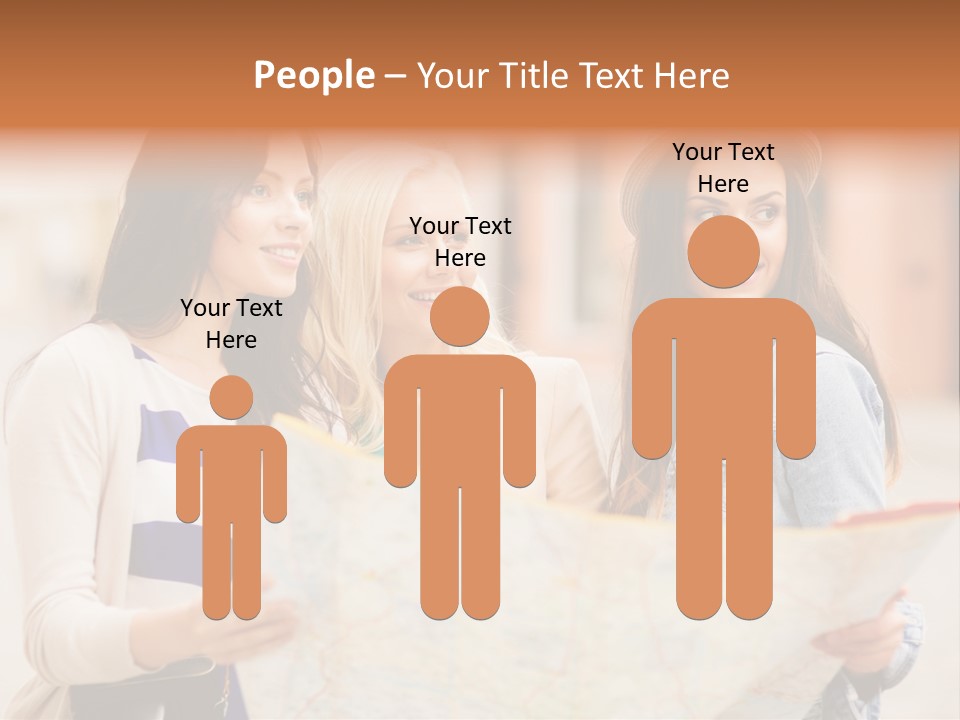 Tourist Street Visitors PowerPoint Template