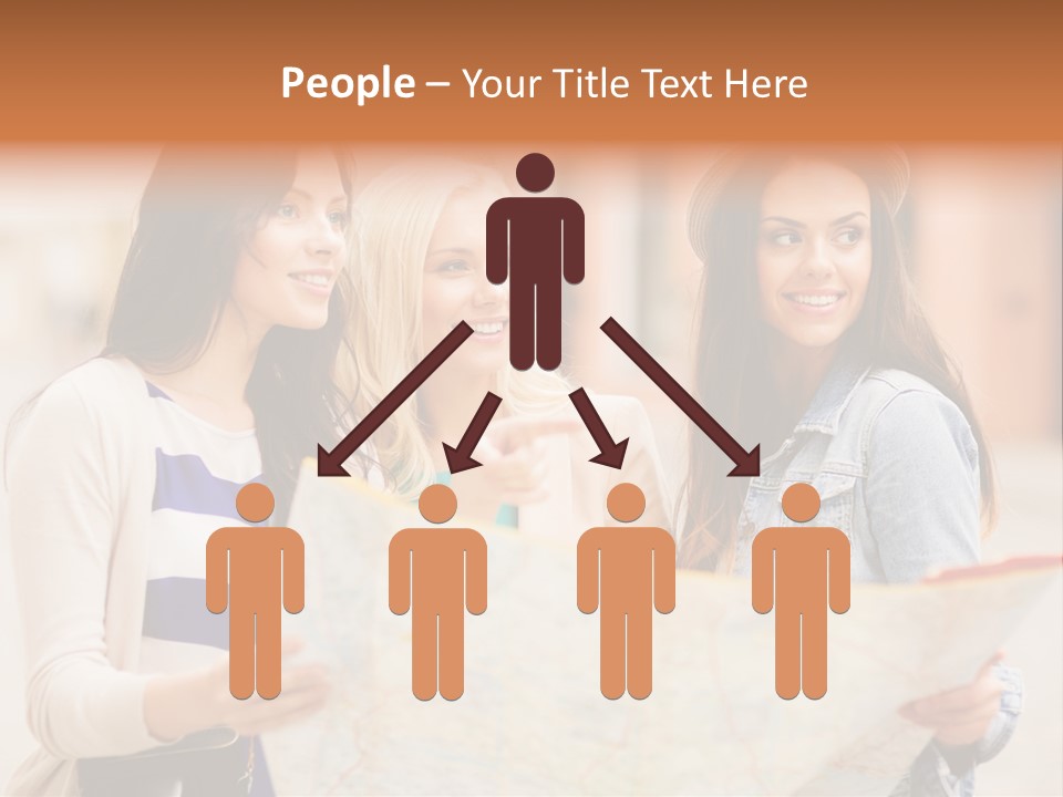 Tourist Street Visitors PowerPoint Template