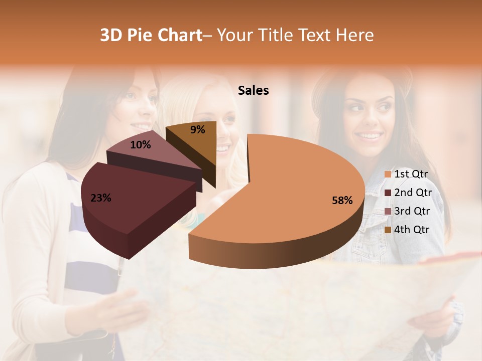 Tourist Street Visitors PowerPoint Template