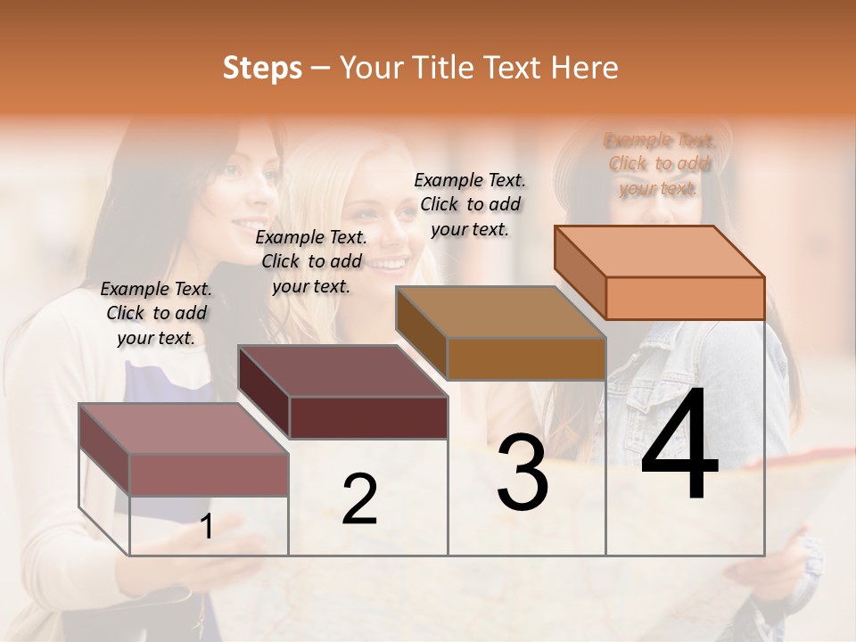 Tourist Street Visitors PowerPoint Template