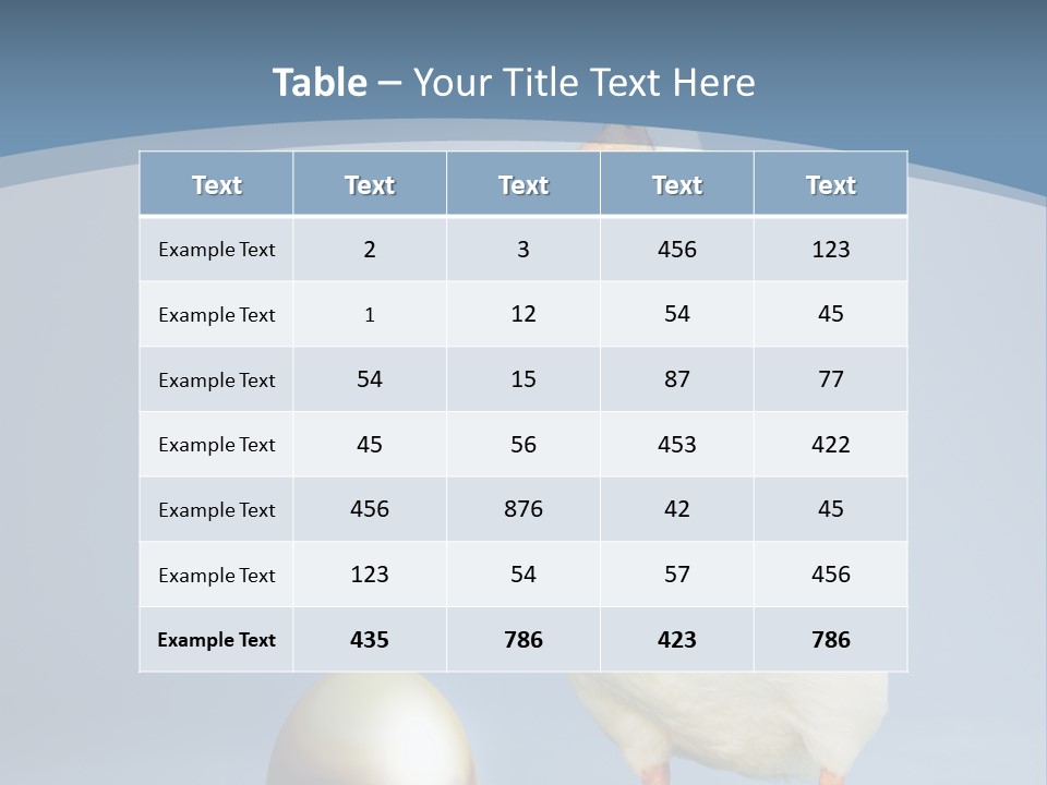 Foot Studio Egg PowerPoint Template