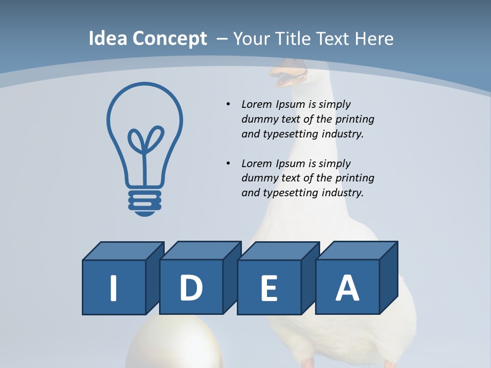 Foot Studio Egg PowerPoint Template