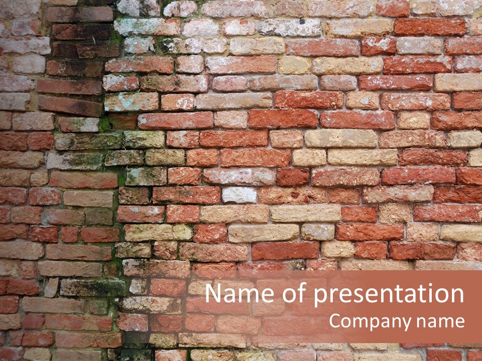 Old Crack Weathered PowerPoint Template