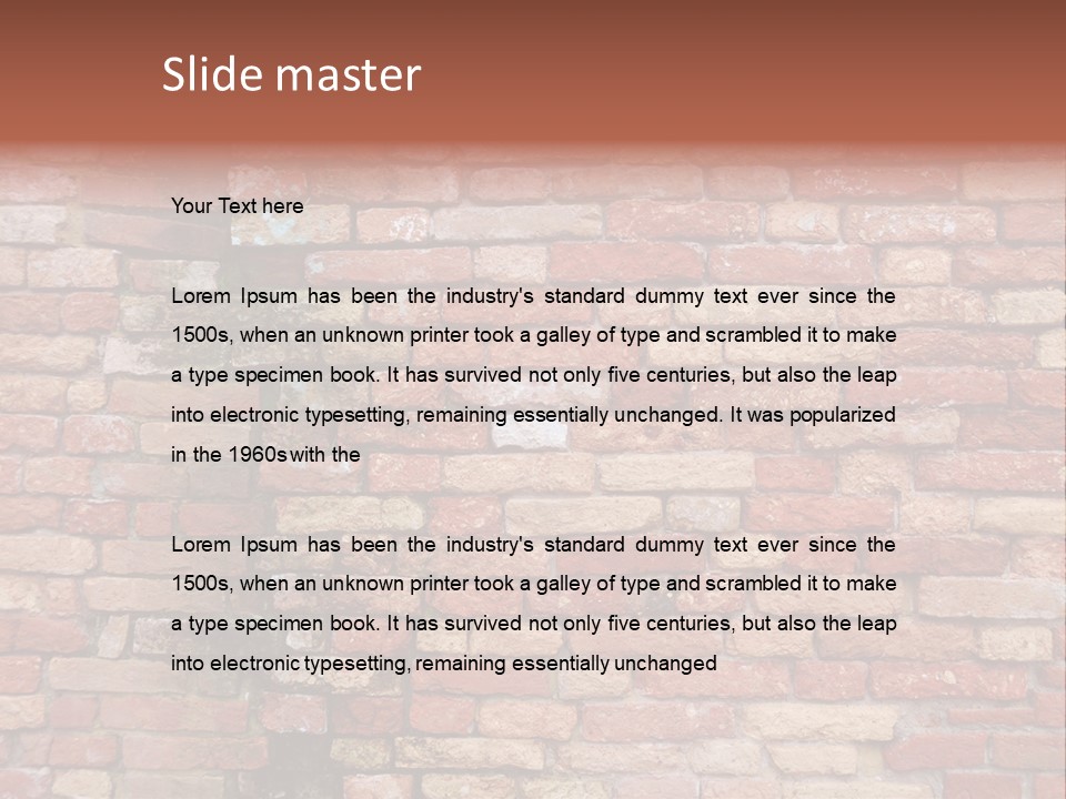 Old Crack Weathered PowerPoint Template