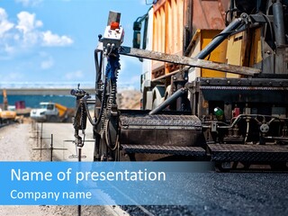 Asphalting Road Paving PowerPoint Template