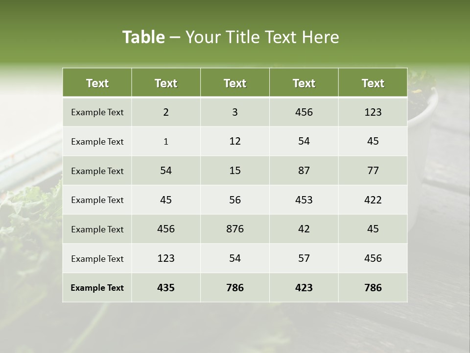 Vegan Vegetarian Gluten Free PowerPoint Template