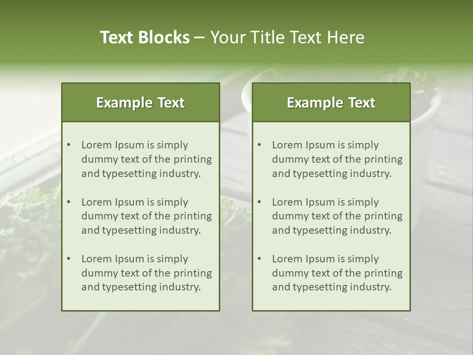 Vegan Vegetarian Gluten Free PowerPoint Template